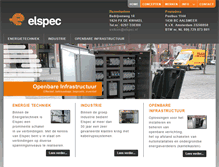 Tablet Screenshot of elspec.nl
